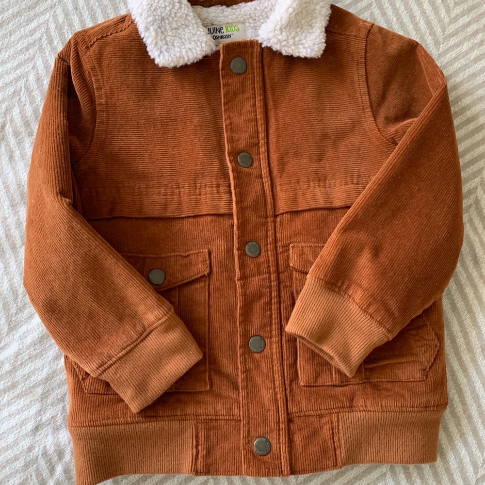 **NWOT** OshKosh Corduroy & Faux Shearling Jacket